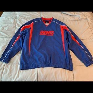 New York Giants NFL Team Apparel Windbreaker Mens Large